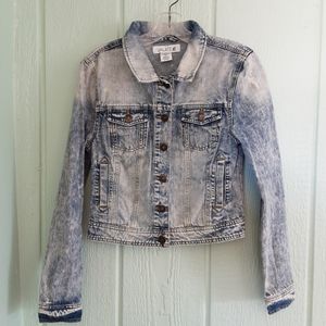 Jalate 🌞0113 Vintage Jeans Jacket Women's Acid Wash Denim Sz M Preowned Button